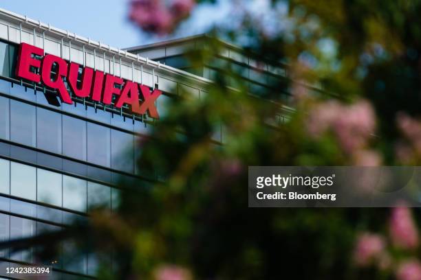 Equifax headquarters in Atlanta, Georgia, US, on Saturday, Aug. 6, 2022. Equifax Inc., the second-biggest global credit bureau, was hit with a...
