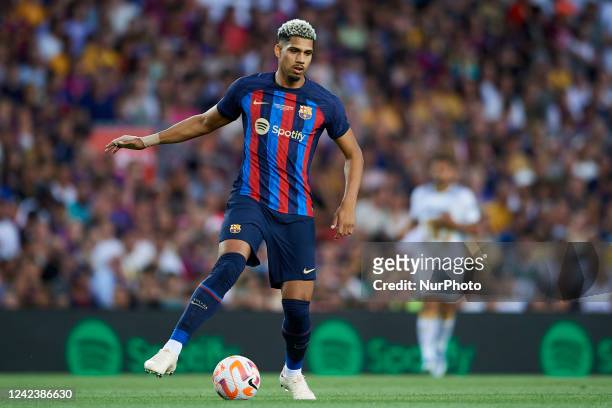 Ronald Araujo of Barcelona during the Joan Gamper Trophy, friendly presentation match between FC Barcelona and Pumas UNAM at Spotify Camp Nou on...