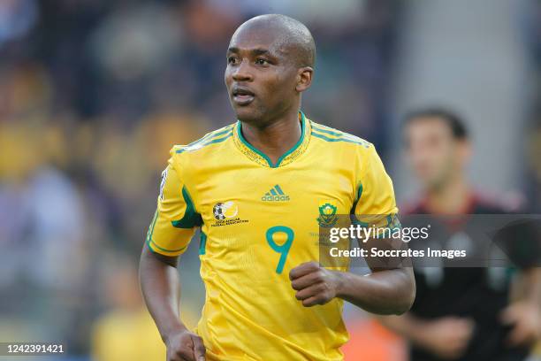 South Africa Katlego Mphela during the World Cup match between South Africa v Mexico on June 11, 2010