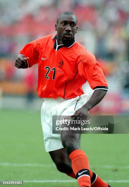 June 1998, Saint-Etienne - FIFA World Cup - Netherlands v Mexico - Jimmy Floyd Hasselbaink of Netherlands.