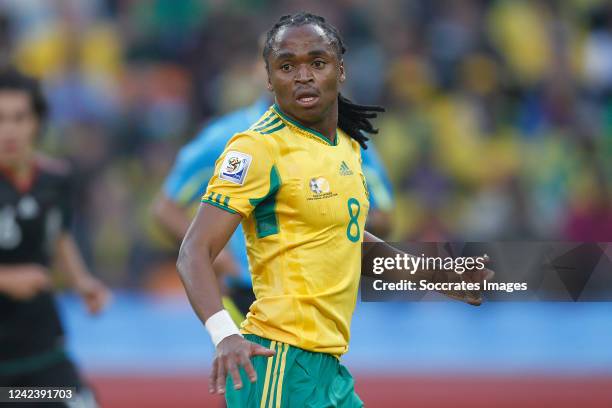 South Africa Siphiwe Tshabalala during the World Cup match between South Africa v Mexico on June 11, 2010