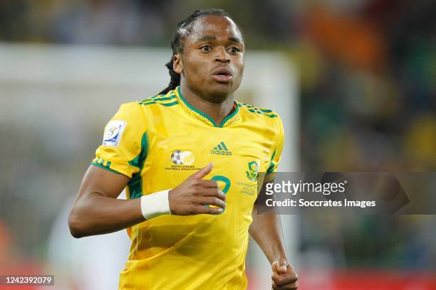 South Africa Siphiwe Tshabalala during the World Cup match between South Africa v Mexico on June 11, 2010
