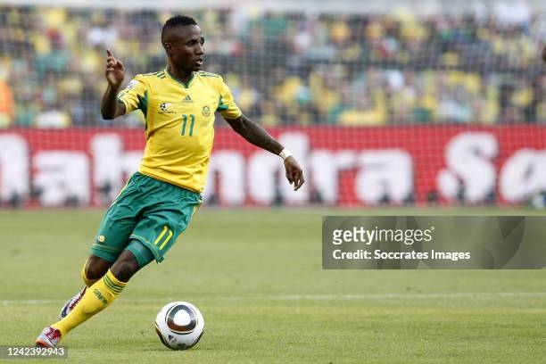 South Africa Teko Modise during the World Cup match between South Africa v Mexico on June 11, 2010