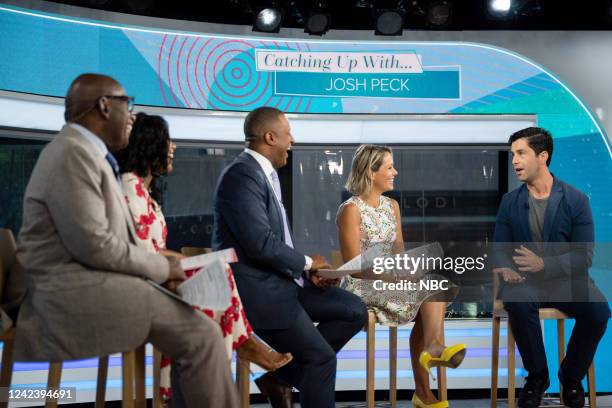 Al Roker, Sheinelle Jones, Craig Melvin, Dylan Dreyer and Josh Peck on Monday, August 8, 2022 --