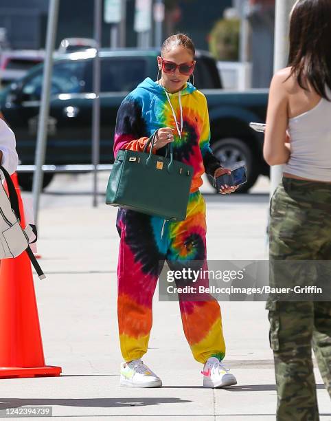 Jennifer Lopez is seen on August 08, 2022 in Los Angeles, California.