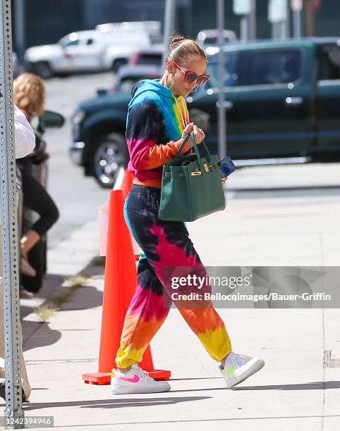 Jennifer Lopez is seen on August 08, 2022 in Los Angeles, California.