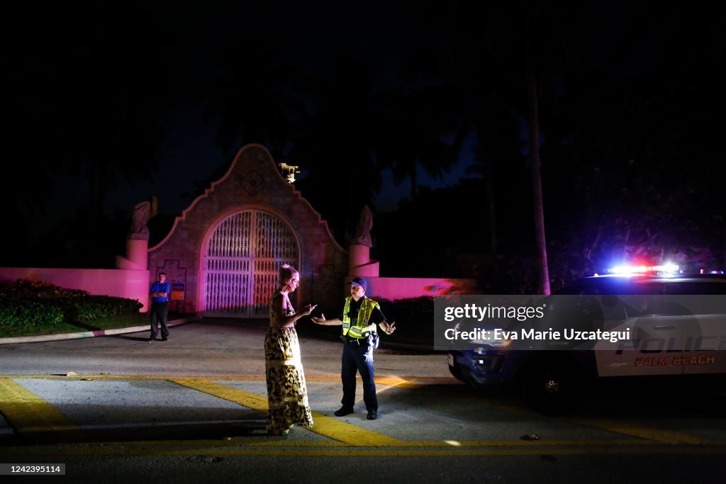 The FBI Executes A Search Warrant At Former President Trump's Mar-A-Lago Estate
