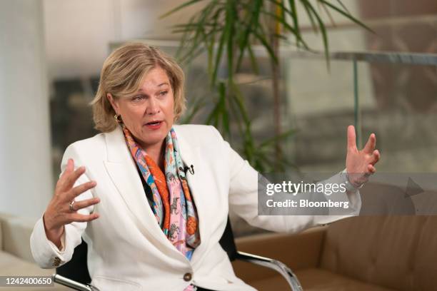 Jenny Johnson, president and chief executive officer of Franklin Templeton Investments, during an interview on an episode of Bloomberg Wealth with...