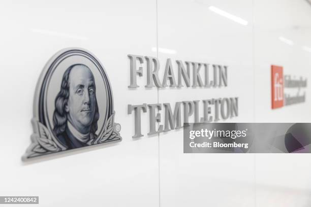 Signage at the Franklin Templeton Investments offices in New York, US, on Tuesday, July 12, 2022. With companies now taking longer to go public, CEO...