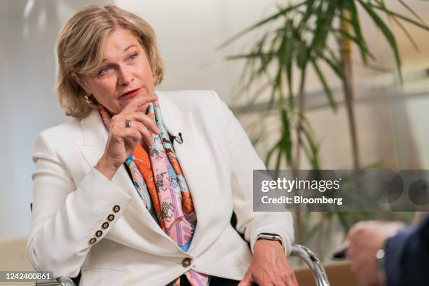 Jenny Johnson, president and chief executive officer of Franklin Templeton Investments, during an interview on an episode of Bloomberg Wealth with...