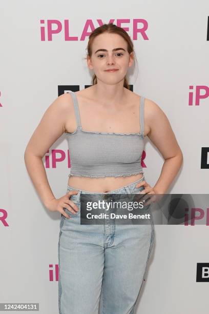 Daisy Waterstone attends a photocall for Series 2 of BBC Drama "The Capture" at BBC Broadcasting House on August 9, 2022 in London, England.