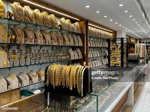 Jewellery shop in Thiruvananthapuram , Kerala, India, on May 24, 2022.