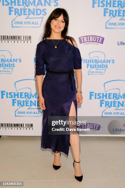 Imelda May attends the UK Premiere of "Fisherman's Friends: One And All" at on August 9, 2022 in Newquay, England.