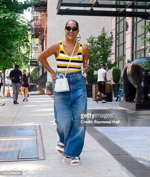 Tracee Ellis Ross is seen in SoHo on August 9, 2022 in New York City.
