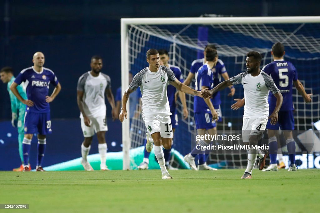 Dinamo Zagreb Ludogorets Cicinho and Kiril Despodov of Ludogorets Razgrad during third... News