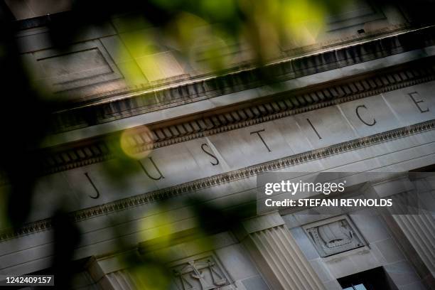 The Department of Justice building is seen in Washington, DC, on August 9, 2022.