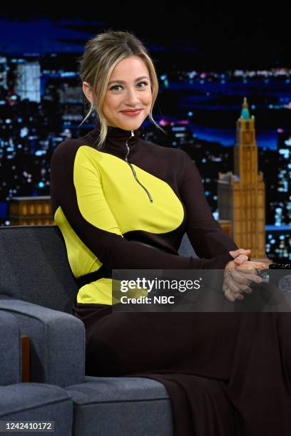 Episode 1696 -- Pictured: Actress Lili Reinhart during an interview on Tuesday, August 9, 2022 --