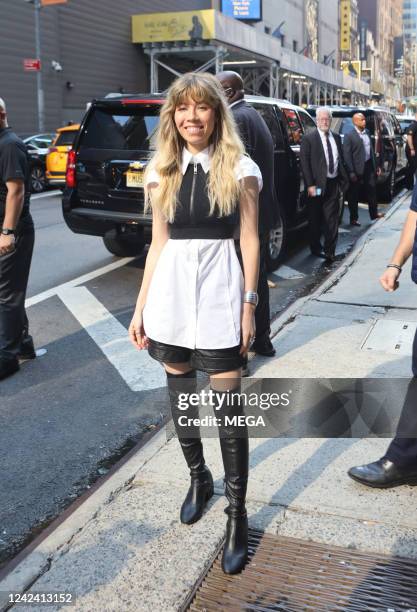 Jennette McCurdy is seen at Good Morning America on August 09, 2022 in New York.
