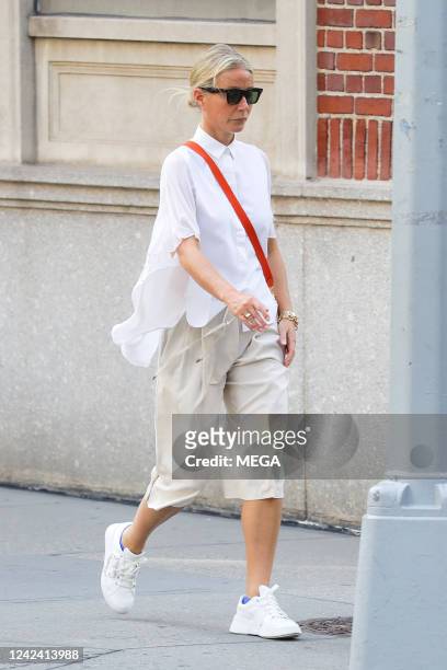 Gwyneth Paltrow is spotted out and about on August 9, 2022 in New York City.