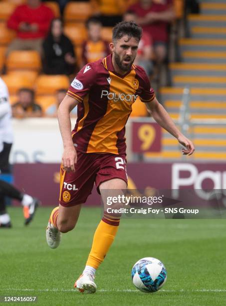 Sean Goss in action for Motherwell during a cinch Premiership match between Motherwell and St. Johnstone at Fir Park, on August 06 in Motherwell,...