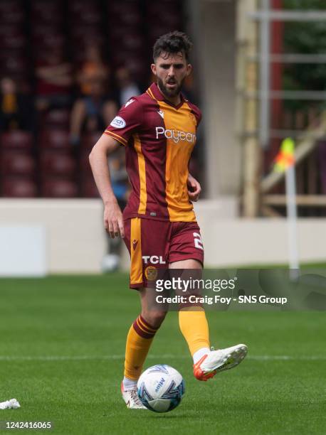 Sean Goss in action for Motherwell during a cinch Premiership match between Motherwell and St. Johnstone at Fir Park, on August 06 in Motherwell,...
