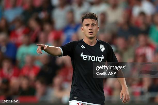 Aleksandr Golovin of AS Monaco during the UEFA Champions League third qualifying round match between PSV Eindhoven and AS Monaco at Phillips Stadium...