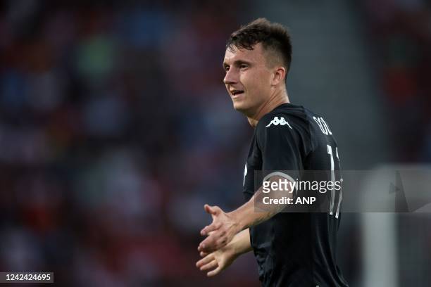 Aleksandr Golovin of AS Monaco during the UEFA Champions League third qualifying round match between PSV Eindhoven and AS Monaco at Phillips Stadium...