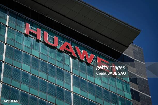 This photo taken on July 8, 2022 shows the Huawei headquarters in Shenzhen, China's southern Guangdong province.