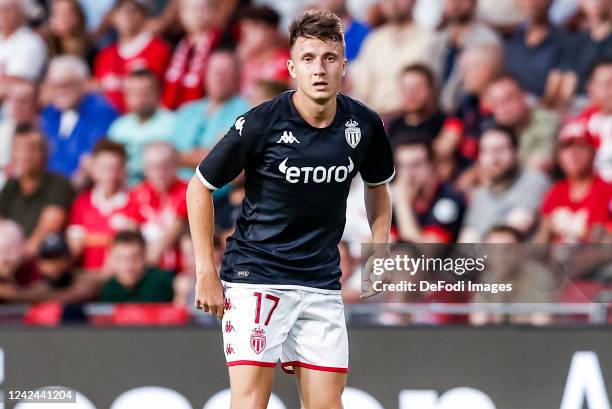 Aleksandr Golovin of AS Monaco looks on during the UEFA Champions League Third Qualifying Round Second Legmatch between PSV Eindhoven and AS Monaco...