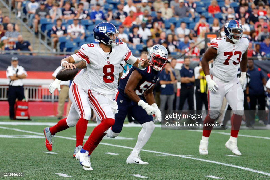 NFL: AUG 11 Preseason - Giants at Patriots
