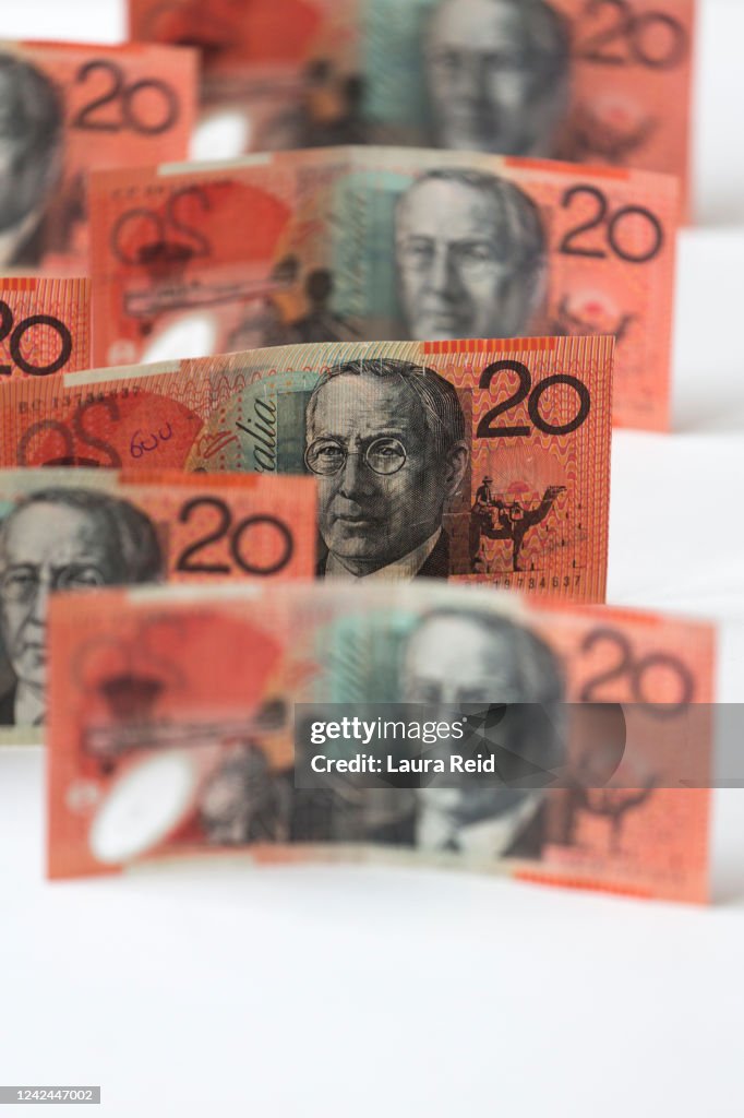 Australian twenty dollar notes