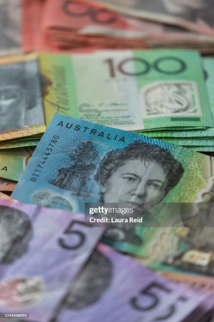 Montage of Australian currency