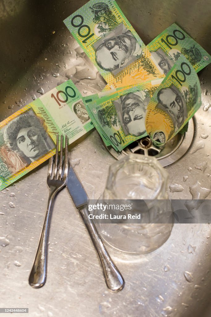 Money down drain
