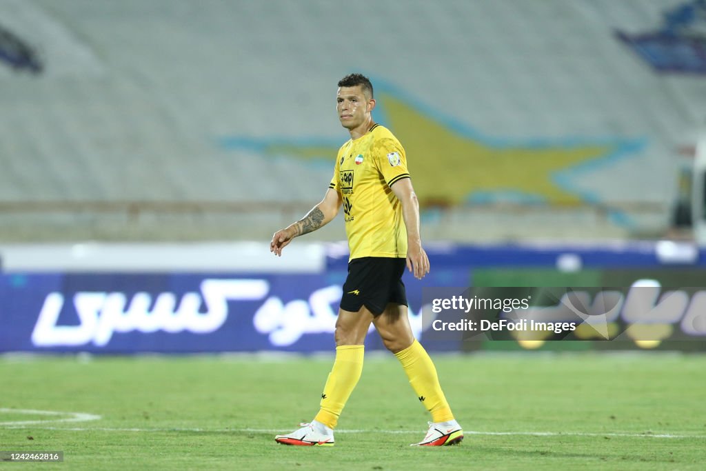 Renato Palm da Silveira of Sepahan FC looks on during the Persian