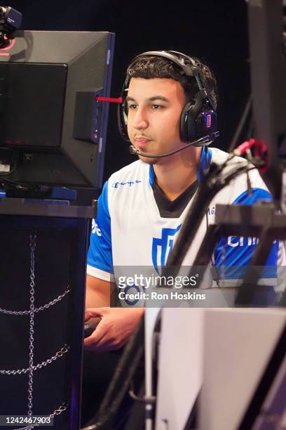 Jarsity of Mavs Gaming looks on during the game against Blazer5 Gaming during the 2022 NBA 2K League The Ticket Tournament on August 12, 2022 at the...