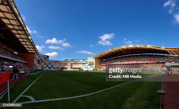 Panoramic view of Estadio Dr.Magalhaes Pessoa during the Liga Portugal Bwin match between Casa Pia AC and SL Benfica at Estadio Dr.Magalhaes Pessoa...