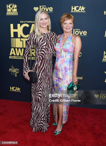 Sorel Carradine and Martha Plimpton at the 2nd Annual HCA TV Awards - Broadcast & Cable held at the Beverly Hilton International Terrace on August...