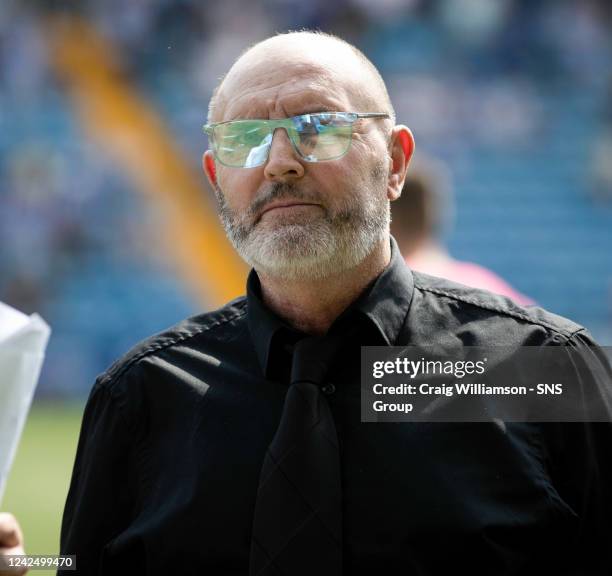 Kilmarnock manager Booby Williamson at half time during a cinch Premiership match between Kilmarnock and Celtic at Rugby Park, on August 14 in...