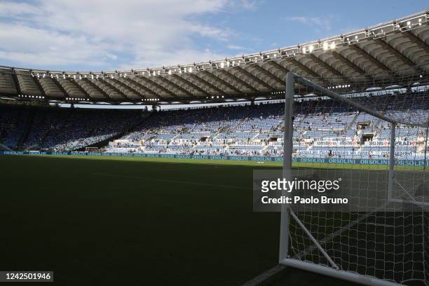 General view of Stadio Olimpico before the Serie A match between SS Lazio and Bologna FC at Stadio Olimpico on August 14, 2022 in Rome,Italy.