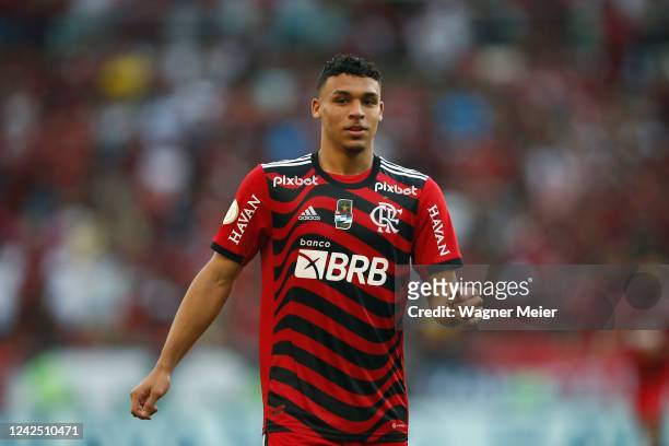 Victor Hugo of Flamengo during a match between Flamengo and Athletico Paranaense as part of Brasileirao 2022 at Maracana Stadium on August 14, 2022...