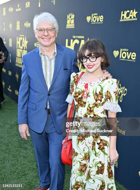 Dave Foley and Alina Foley at the 2nd Annual HCA TV Awards held at the Beverly Hilton Wilshire Garden on August 14, 2022 in Beverly Hills, California.