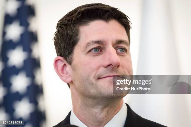 Paul Ryan in the Presidential Palace in Warsaw, Poland on April 21, 2017