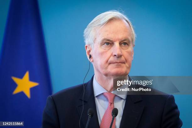 Michel Barnier in Warsaw, Poland on March 29, 2019