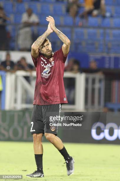 Jeremy Menez of Reggina applaud the fans following during Spal vs Reggina, 1° Serie BKT 2022-23 game at Paolo Mazza stadium in Ferrara, Italy, on...