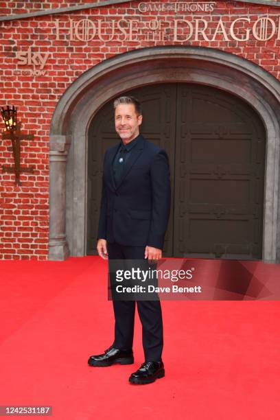 Paddy Considine attends the Sky Group Premiere of "House Of The Dragon" in Leicester Square on August 15, 2022 in London, England.