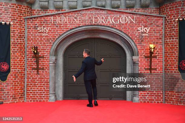 Paddy Considine attends the Sky Group Premiere of "House Of The Dragon" in Leicester Square on August 15, 2022 in London, England.