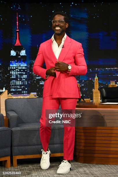 Episode 1699 -- Pictured: Actor Sterling K. Brown arrives on Monday, August 15, 2022 --