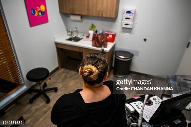 Jasmine waits to recieve an abortion at a Planned Parenthood Abortion Clinic in West Palm Beach, Florida, on July 14, 2022. Planned Parenthood...