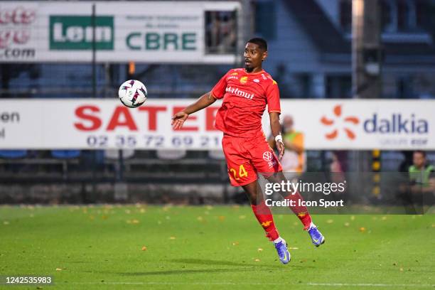 Jason PENDANT during the Ligue 2 BKT match between Quevilly Rouen and Saint-Etienne at Stade Robert Diochon on August 15, 2022 in Rouen, France. -...