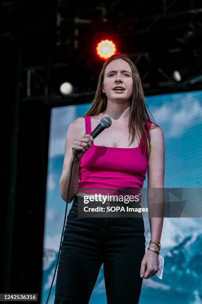 Maddy Smith performs at the Great Outdoor Comedy Festival.